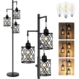 ROTTOGOON Dimmable Farmhouse Floor Lamp RODLLDD24314